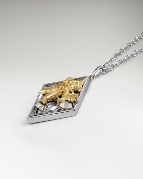 Cupid Heartstring Pendant With Nacre