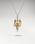 Kitsune Mask Pendant Necklace