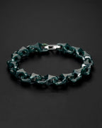 Veridian Vertebrae Bracelet With Mayan Blue Jade