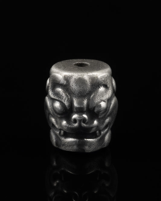 Auspicious Beast Spacer In Sterling Silver