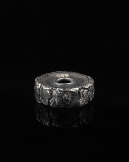 Bark Spacer In Sterling Silver