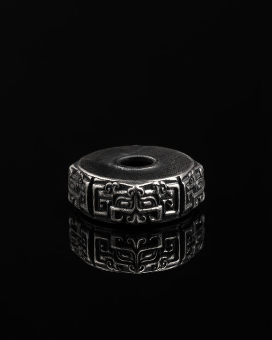 Beast Meander Spacer In Sterling Silver