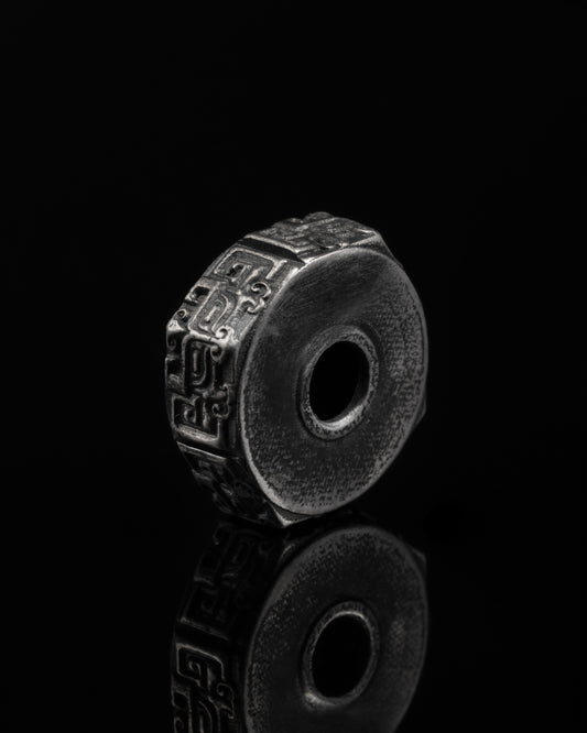 Beast Meander Spacer In Sterling Silver