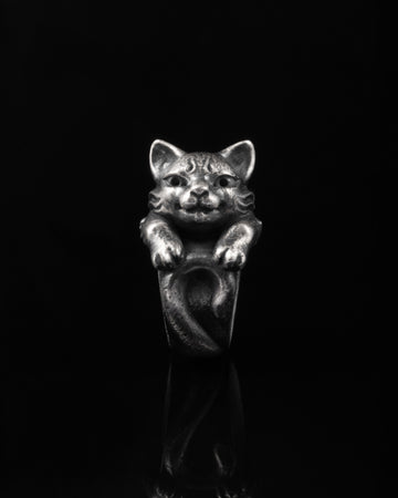 Cat Spacer In Sterling Silver