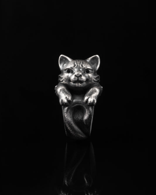 Cat Spacer In Sterling Silver