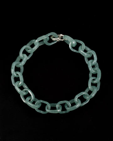 Classical Cross Bracelet In Mayan Green Jade - JadeChains