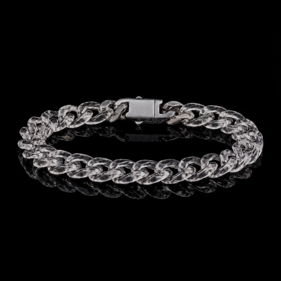 Classical Cuban Chain In Clear Quartz - JadeChains