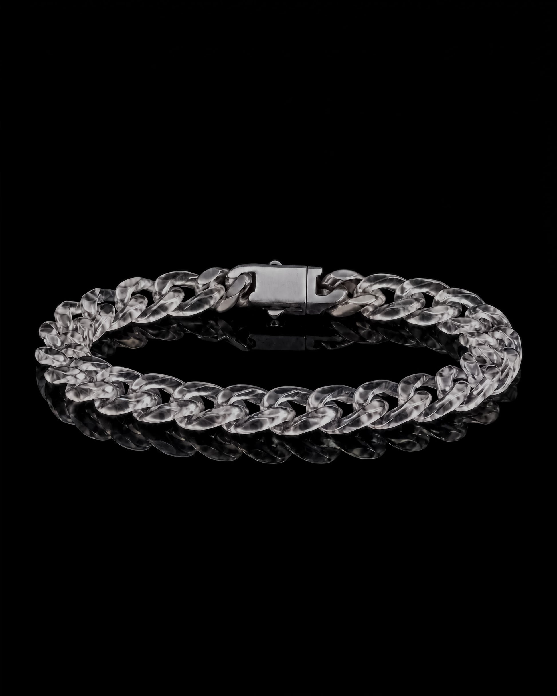 Classical Cuban Chain In Clear Quartz - JadeChains