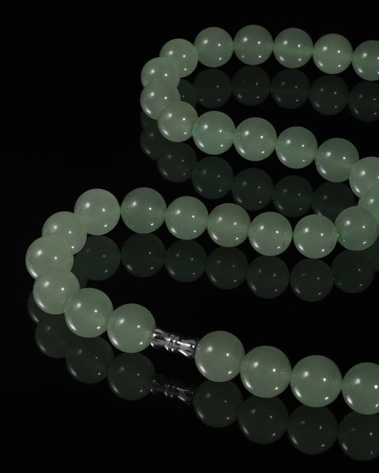 Classic Round Bead Necklace / Bracelet In Aventurine