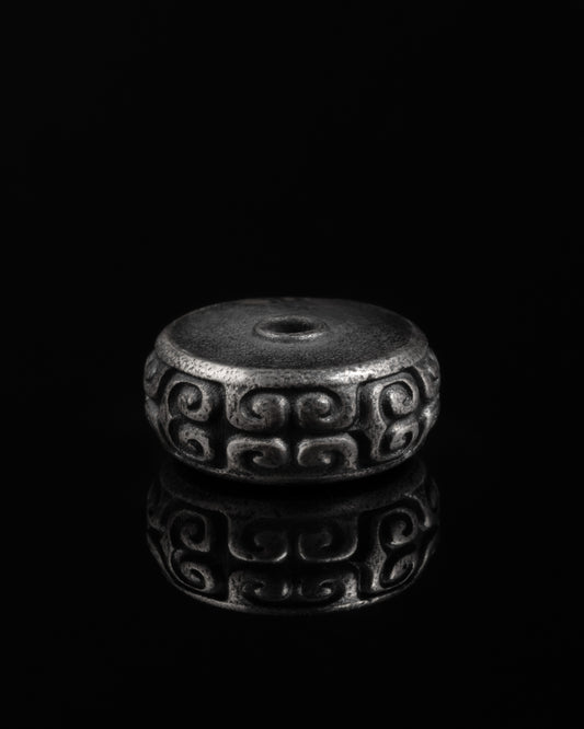 Cloud Scroll Spacer In Sterling Silver