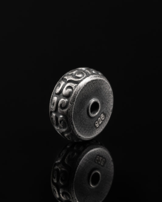 Cloud Scroll Spacer In Sterling Silver