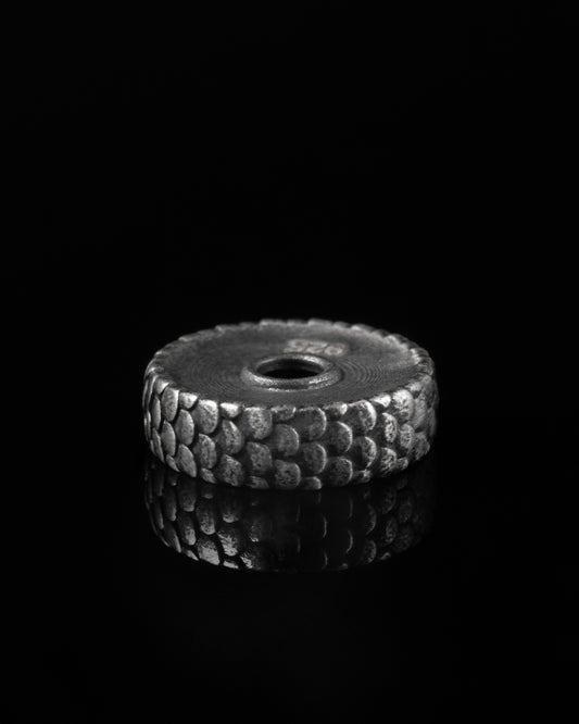 Dragon Scale Spacer In Sterling Silver