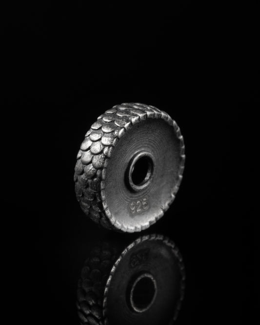 Dragon Scale Spacer In Sterling Silver