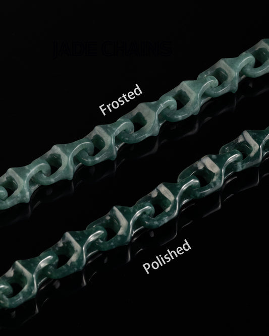 Dragon Spine Bracelet In Frosted Dark Green Jade