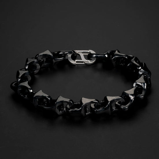Veridian Vertebrae Bracelet In Mayan Blue Jade - JadeChains