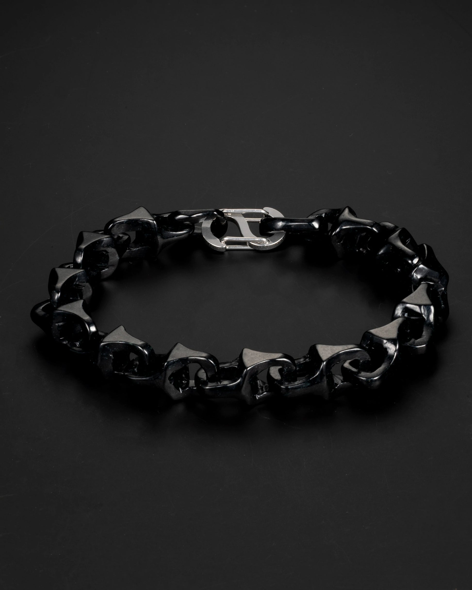 Veridian Vertebrae Bracelet In Mayan Blue Jade - JadeChains