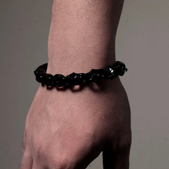 Veridian Vertebrae Bracelet In Mayan Blue Jade - JadeChains