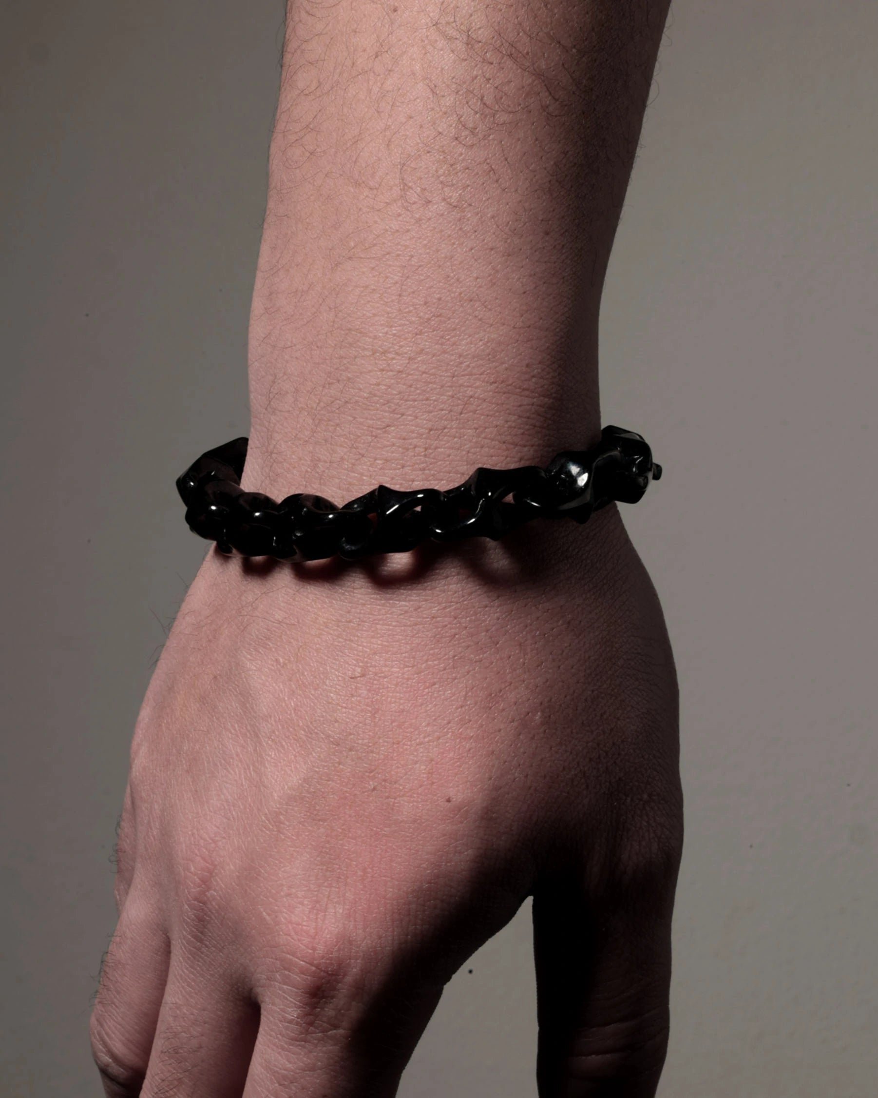 Veridian Vertebrae Bracelet In Mayan Blue Jade - JadeChains