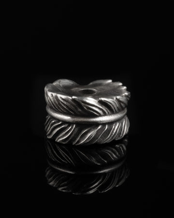 Feather Spacer In Sterling Silver