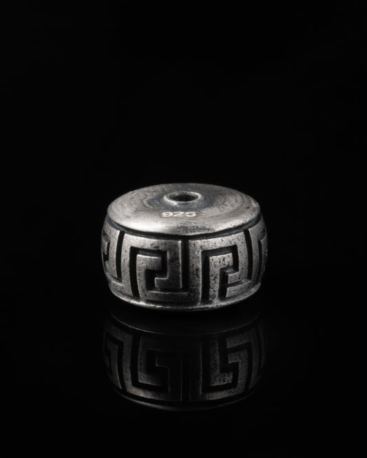 Greek Meander Spacer In Sterling Silver