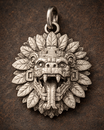 Quetzalcoatl Charm Pendant - JadeChains