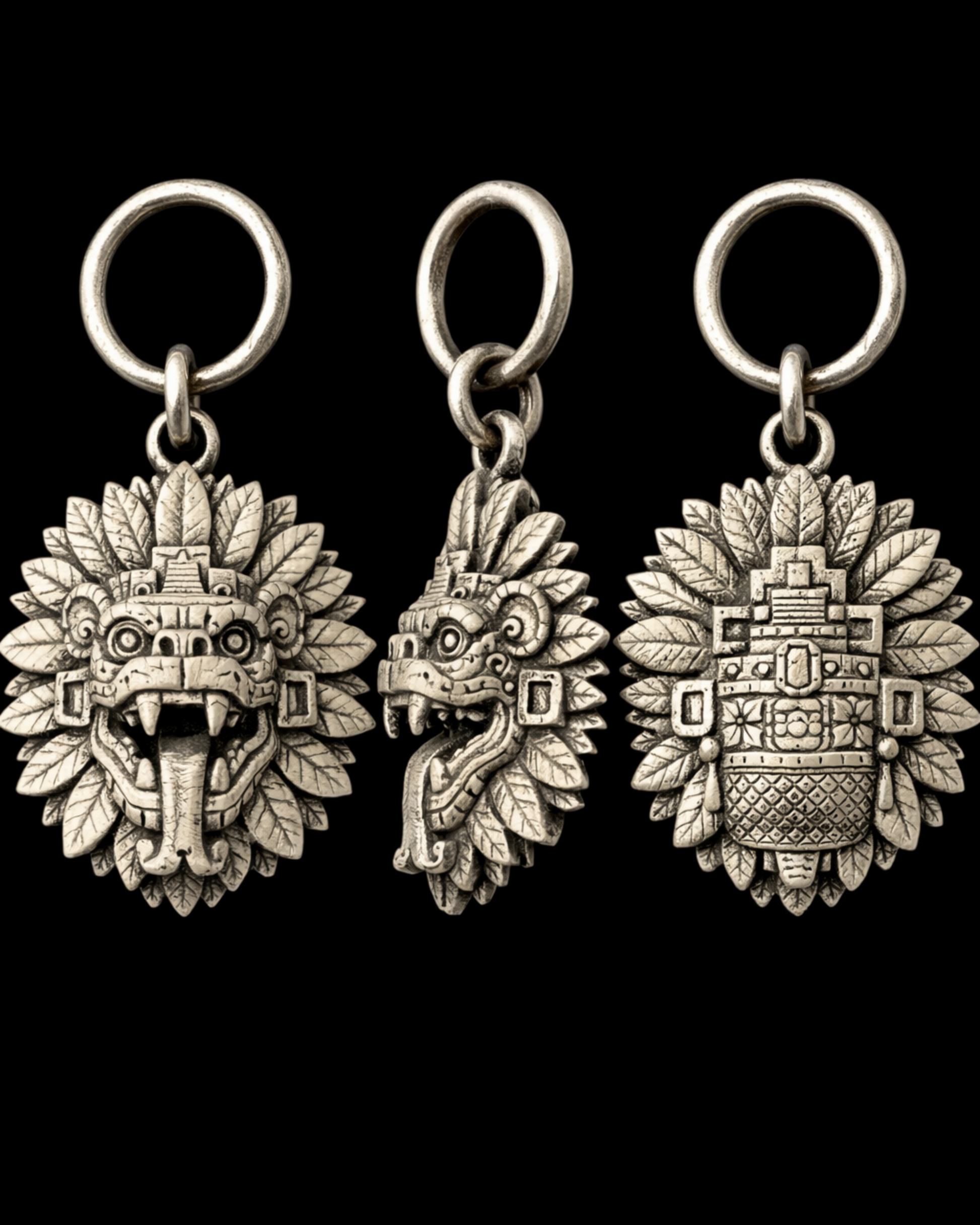 Quetzalcoatl Charm Pendant - JadeChains