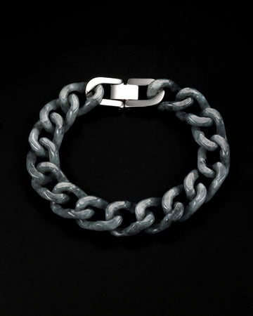 One Piece Cuban Chain In Grey Jade - JadeChains