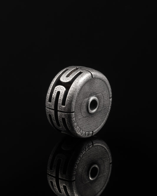 Symmetric Meander Spacer In Sterling Silver