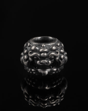 Tang Lion Spacer In Sterling Silver