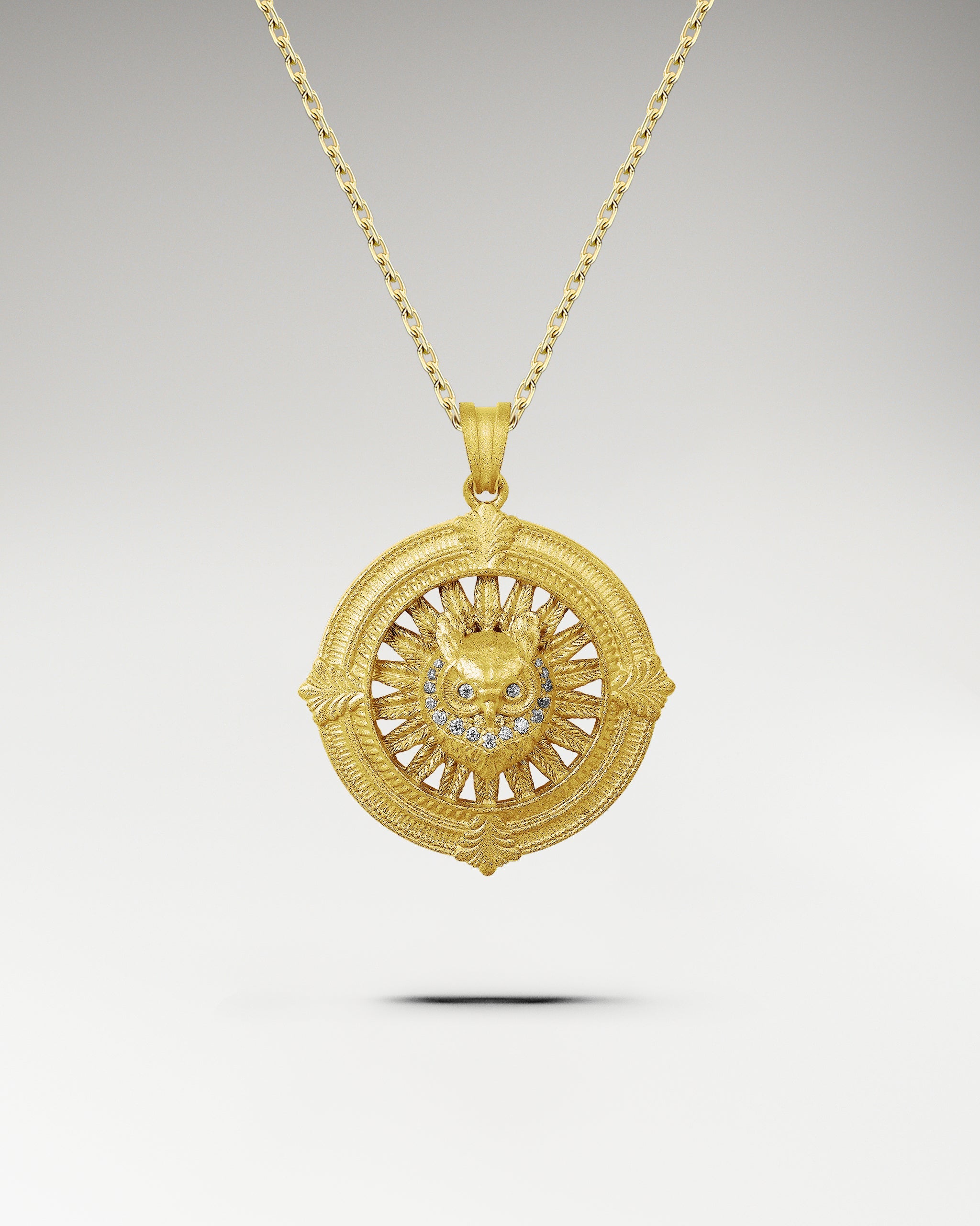 The Owl Neclace In Sterling Silver 2