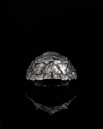 Turtle Shell Spacer In Sterling Silver