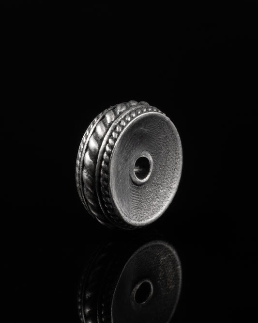 Twisted Rope Spacer In Sterling Silver