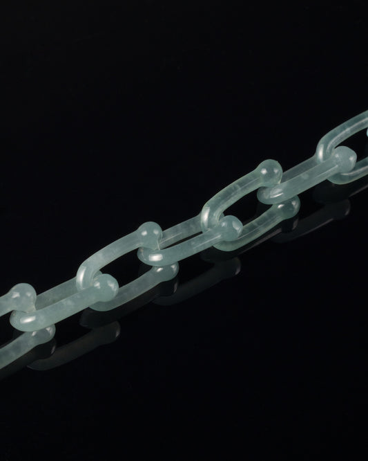 Bracciale a catena U-Link in giada maya