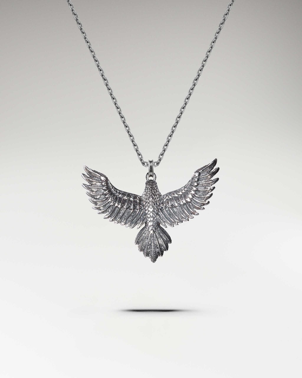 Pampas Eagle Sculptural Pendant Necklace