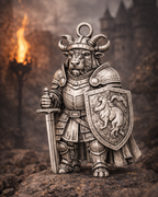 Bull Knight Charm Pendant