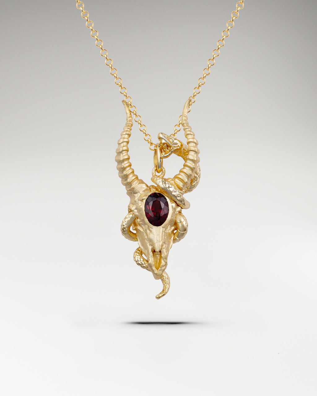 Wild Whisper Pendant Necklace With Garnet
