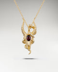Wild Whisper Pendant Necklace With Garnet