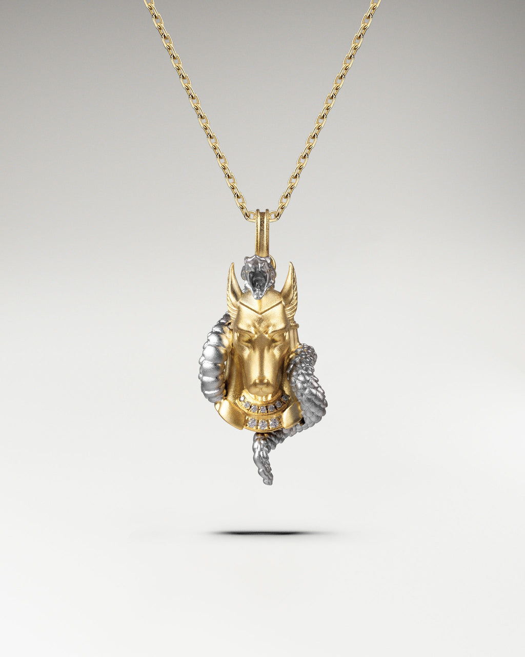 Guardian Hound Pendant Necklace