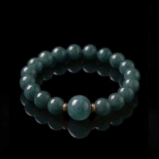 Calm Anchor Bracelet In Guatemalan Blue Jade - JadeChains