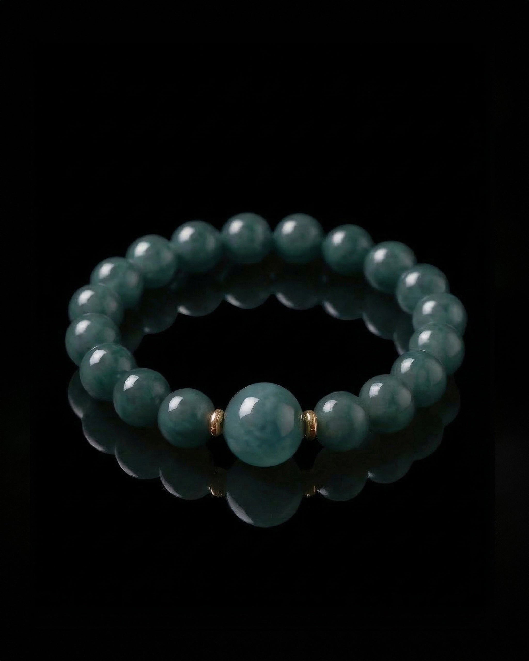 Calm Anchor Bracelet In Guatemalan Blue Jade