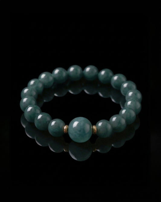 Calm Anchor Bracelet In Guatemalan Blue Jade - JadeChains