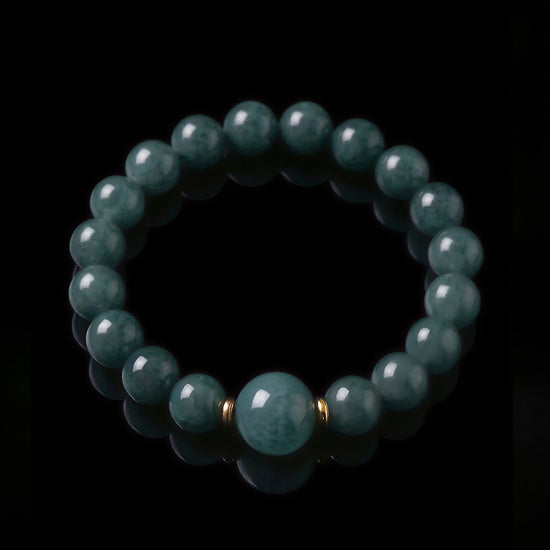 Calm Anchor Bracelet In Guatemalan Blue Jade - JadeChains