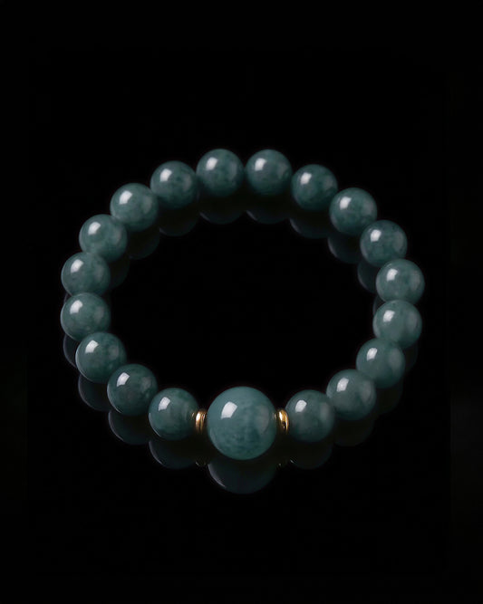 Calm Anchor Bracelet In Guatemalan Blue Jade - JadeChains