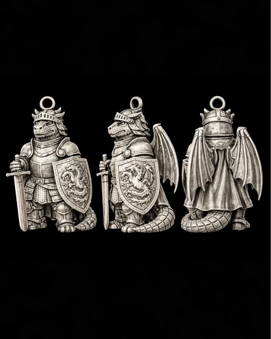 Dragon Knight Charm Pendant - JadeChains