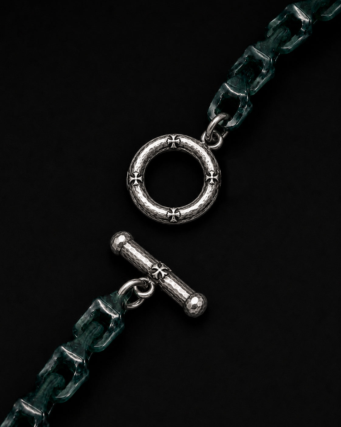Veridian Vertebrae Bracelet In Green Guatemalan Jade - JadeChains
