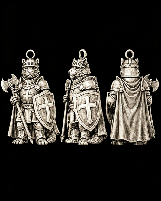 Leopard Knight Charm Pendant - JadeChains