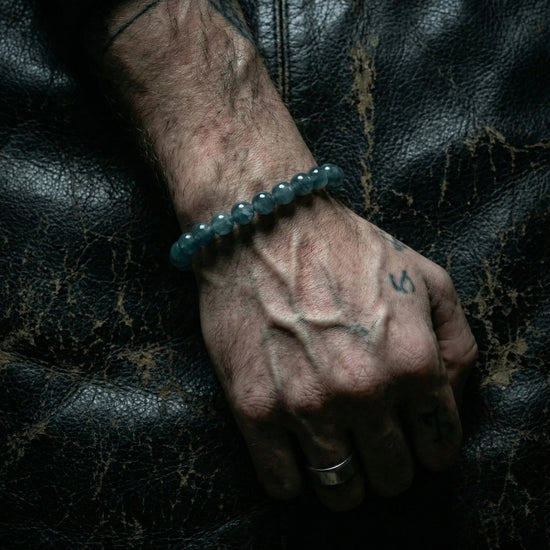 Glacial Tides Bracelet In Guatemalan Blue Jade - JadeChains