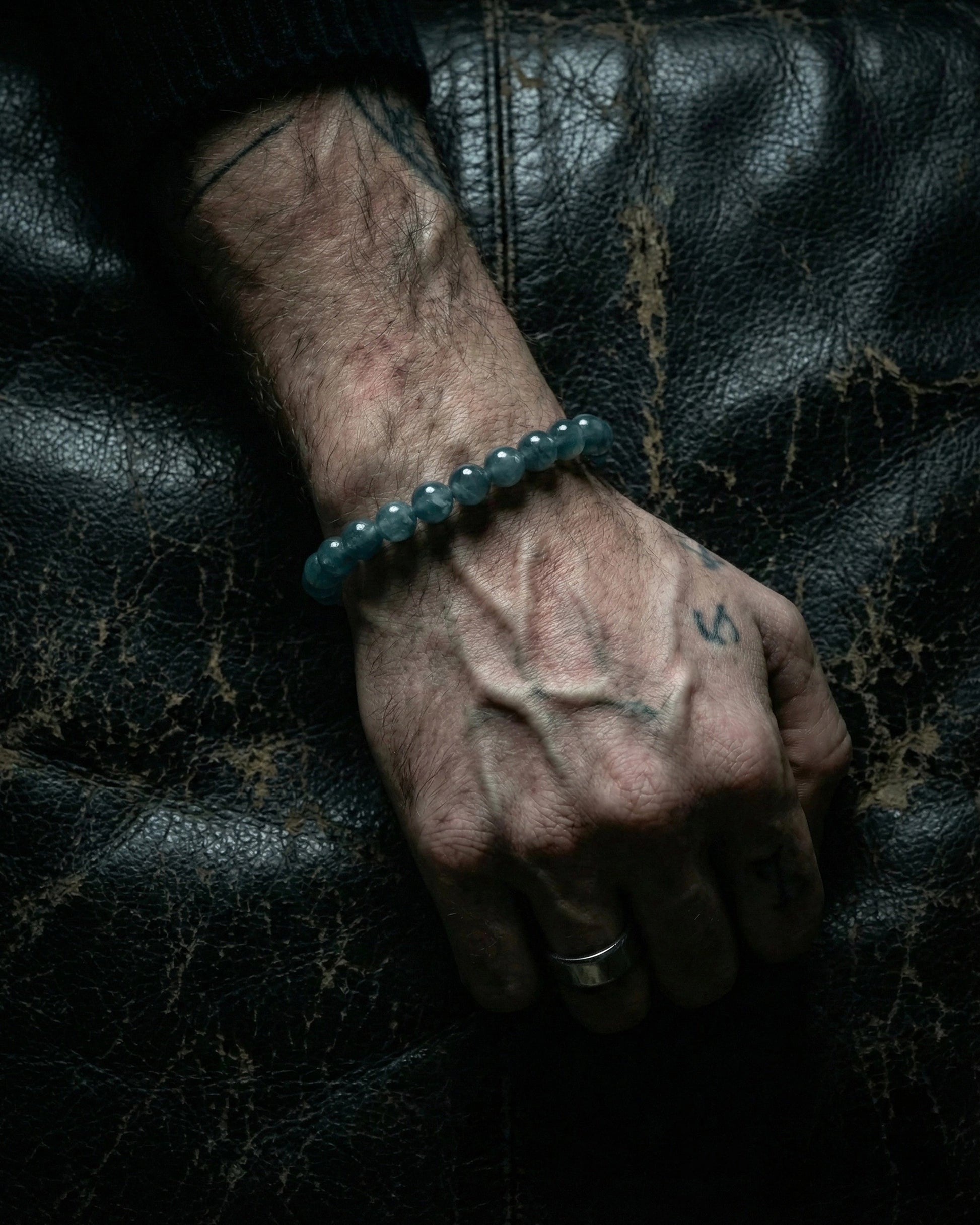 Glacial Tides Bracelet In Guatemalan Blue Jade - JadeChains
