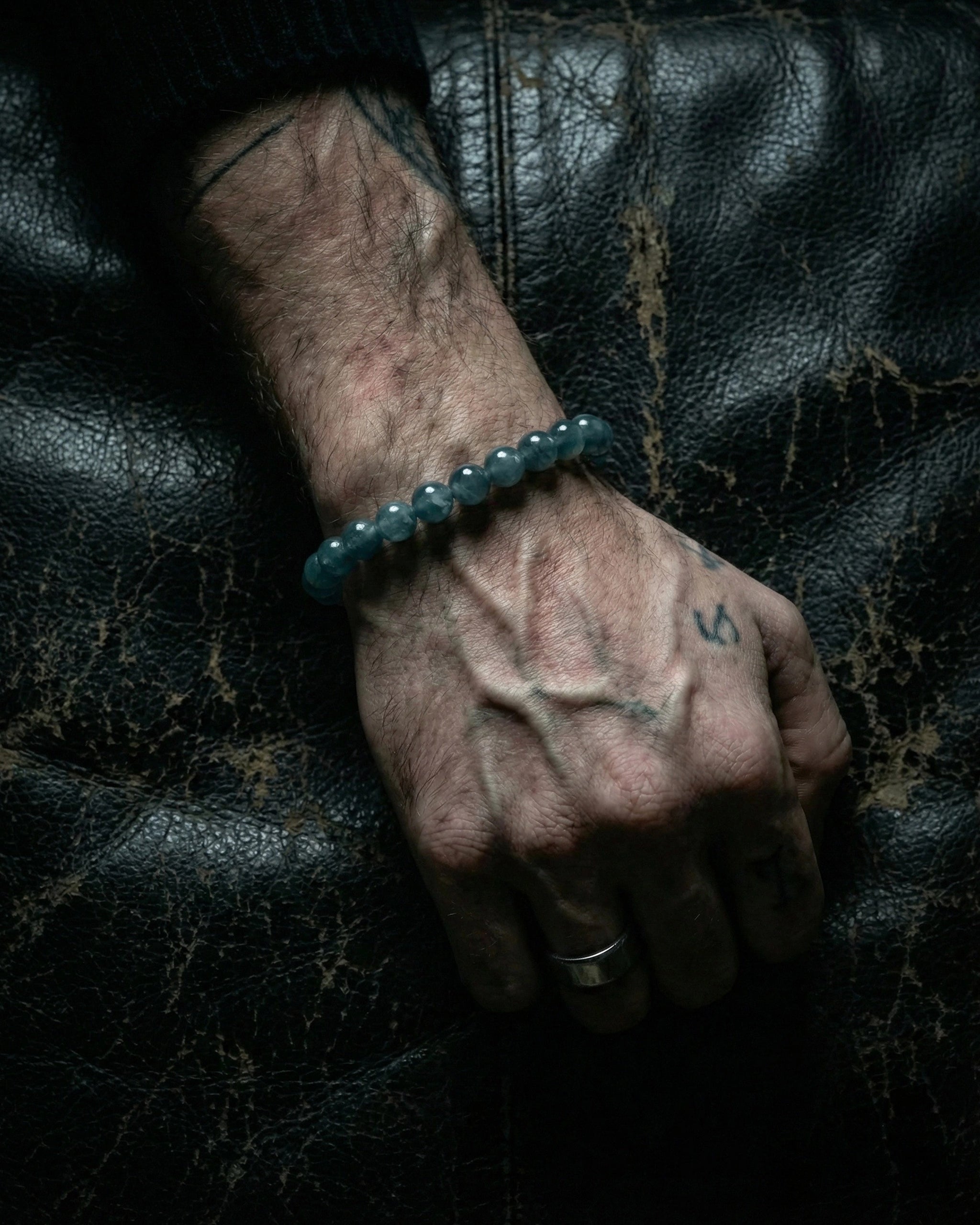 Glacial Tides Bracelet In Guatemalan Blue Jade