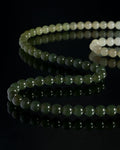 Ombre Round Bead Necklace In Nephrite